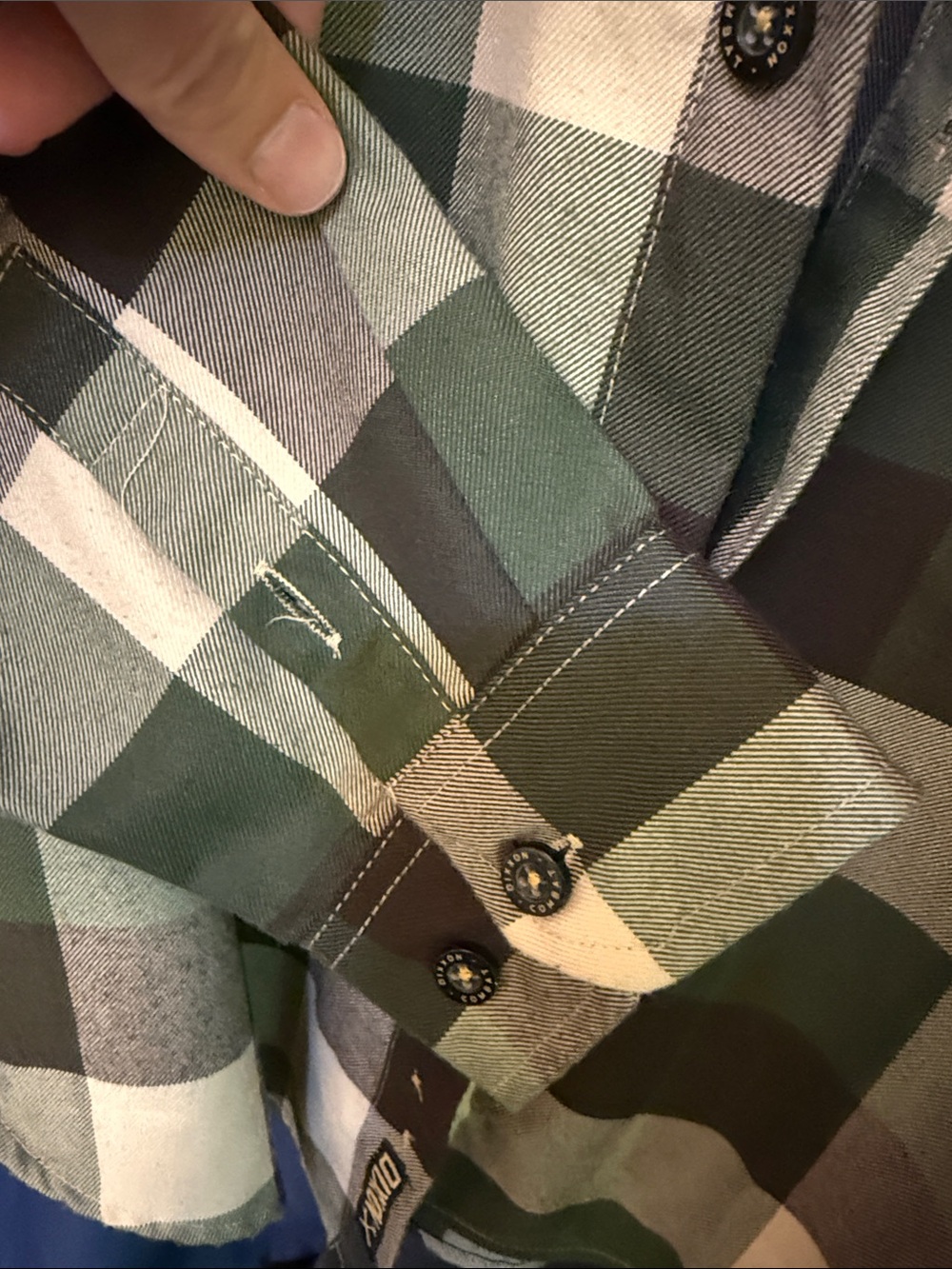 DIXXON Green Brown Black Plaid Button-Down Shirt - Picture 7 of 8